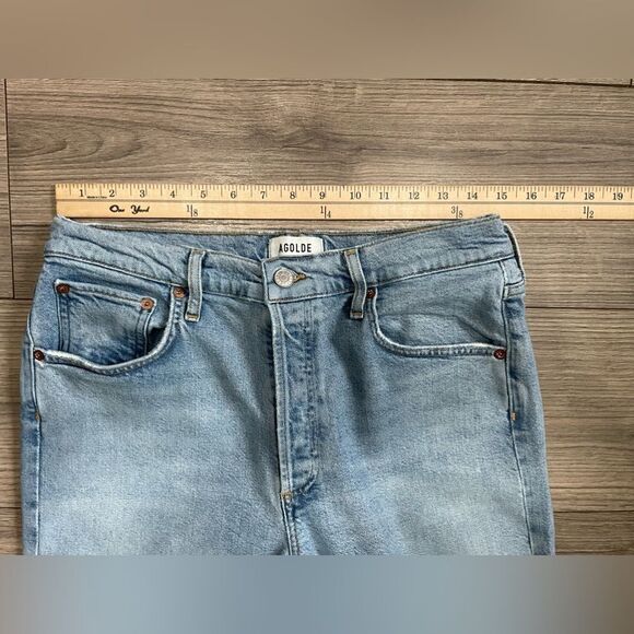 Women’s AGOLDE Riley High Rise Straight Crop Jeans Size 30 - Picture 10 of 11